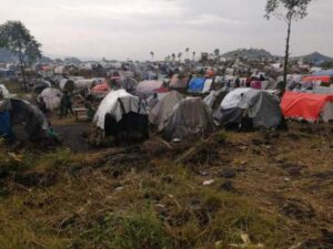 la situation d'insécurité cause le mouvement des déplacements de la population à Kanyarutshinya , 10 kilométrés de Goma